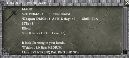 CHAIN SPLITTING AXE item card